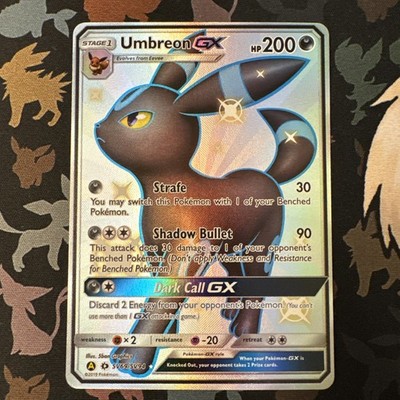 Pokémon TCG Umbreon GX Hidden Fates SV69/SV94 Holo Full Art Ultra Rare EN 2019