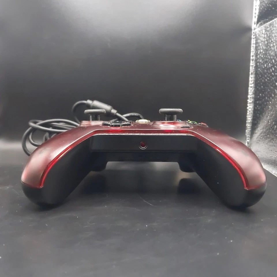 PDP Wired Controller 048-082 Clear Red for Xbox One SERIES X/S Used + Cable - Image 4 of 4