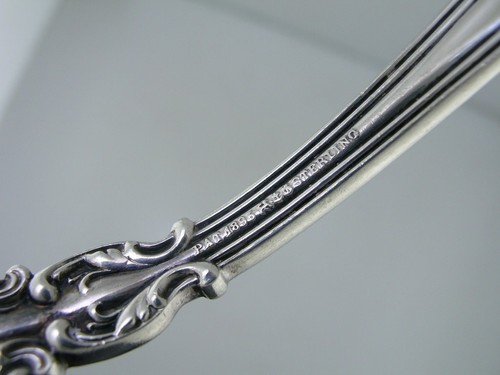 Rare Gorham Chantilly 1895 Sterling Silver Toast Serving Fork – w/ Scroll Edge - Picture 5 of 6