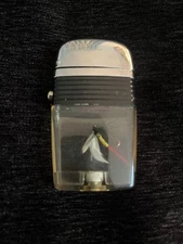 Vintage 70’s Scripto VU Lighter with Fly Fishing Lure Bug