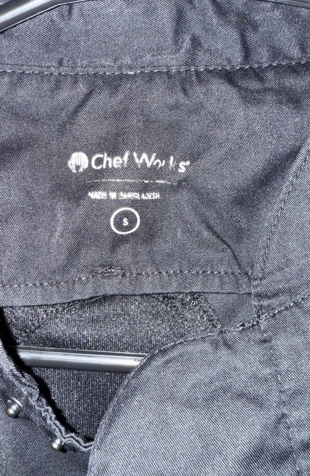 Women’s Chef works Black Short Sleeve Shirt Size Small - Image 2 of 4