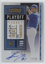 2020 Contenders Rookie Variation A Playoff Ticket 17/18 Shun Yamaguchi Auto 0b2
