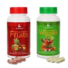 Fruit and Veggies Supplement Ingredients Natural   2 Bottles 180 Veggie