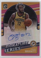 2021-22 Donruss Optic Signature Series Pink Prizm 14/25 Oshae Brissett Auto 01l2