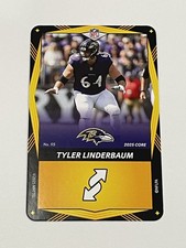 2025 UNO Elite Football Yellow #115 - Tyler Linderbaum - Baltimore Ravens