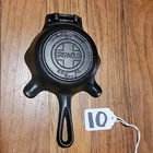 Vintage GRISWOLD Mini Cast Iron Skillet Ashtray #00-570A w/MATCH HOLDER &Matches
