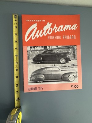 Vintage SACRAMENTO AUTORAMA Car Show PROGRAM Hot Rod Custom auto old 1975