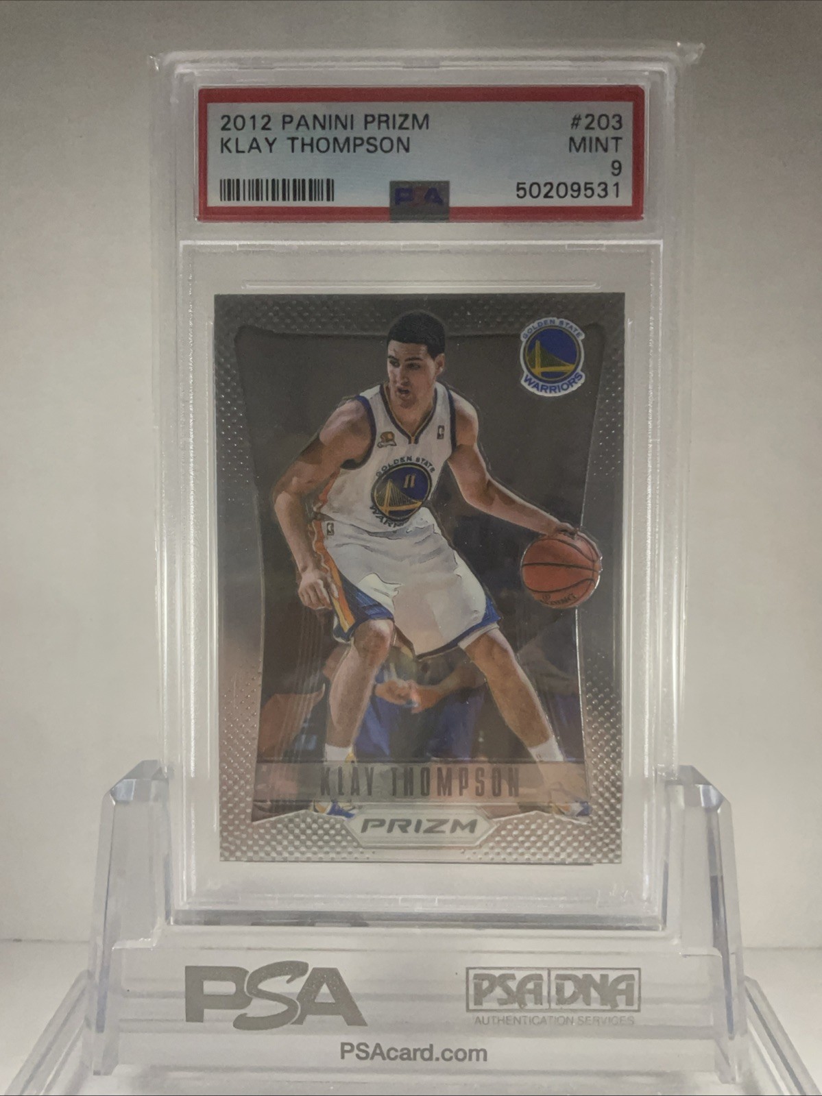 2012-13 Panini Prizm Klay Thompson #203 (RC) PSA 9