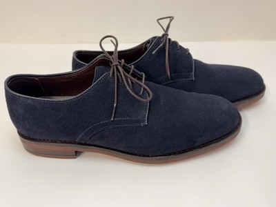 Allen Edmonds Port Washington Nomad Suede Lace Up Blue Dress  display picture 3