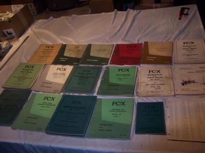 (22) Fox River Tractor Company Farm Implement Manuals 1960's