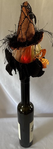 Skurril Halloween beleuchtet Farbwechsel Hexe Flaschenverschluss 9x6" - Bild 5 von 9