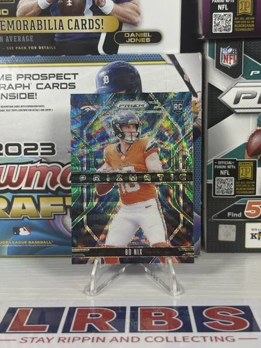 2024 Panini Prizm Bo Nix Prizmatic Green Prizm RC  #11