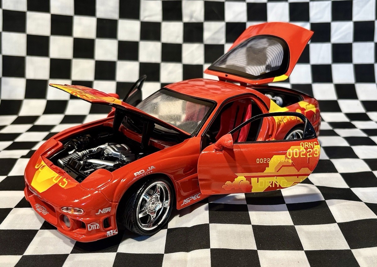 Mazda RX7 The Fast And The Furious 1:18 DieCast Model RX-7