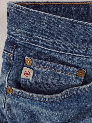 Adriano Goldschmied Jeans Mens 32x30 Blue Everett Slim Straight Stretch Whiskers - Picture 4 of 14