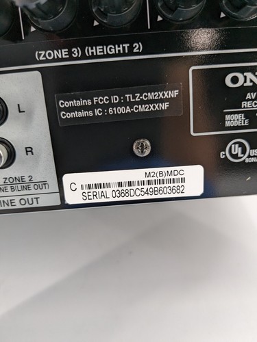 Onkyo TX-RZ50 9.2-Channel THX Certified AV Receiver (Untested) - Picture 8 of 8