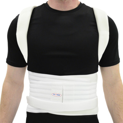 ITA-MED Men's Posture Corrector - Thoracic Lumbosacral Orthosis - Made in USA