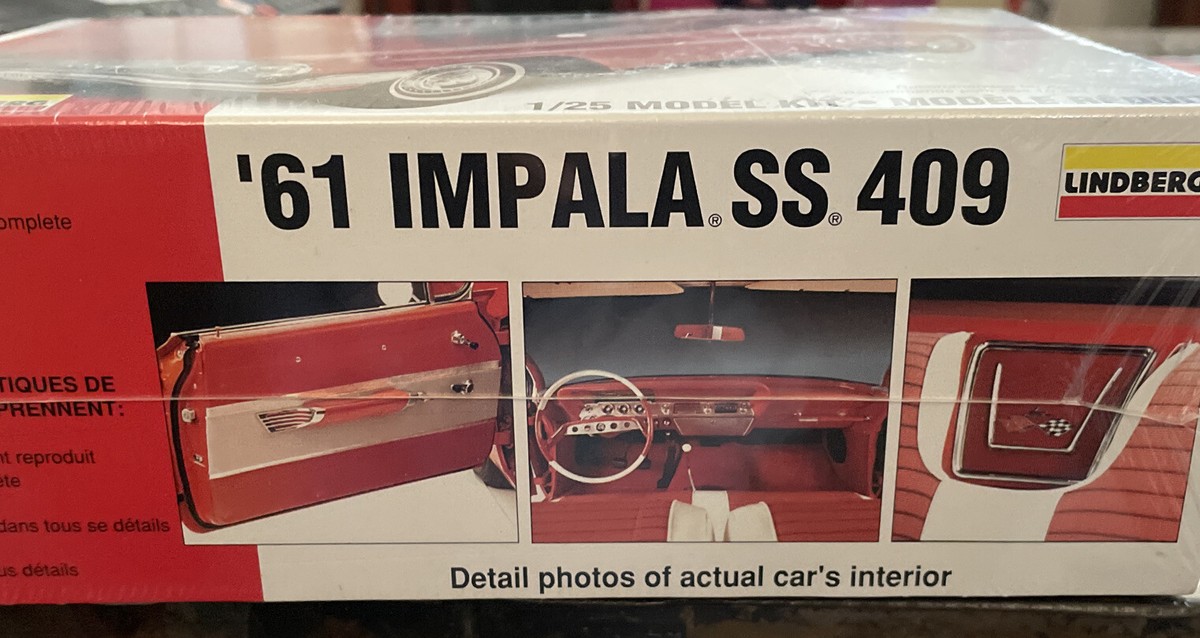 Lindberg 1961 Impala SS 409 Model 1/25 NEW Factory Sealed c1996 | eBay
