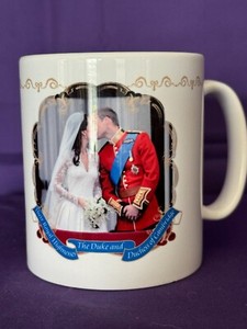 Prince William & Catherine Middleton Wedding (2011) - Unmarked Pottery Mug - EC