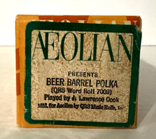 Aeolian Player Piano Music Word Song Roll Beer Barrel Polka 7009 J Lawrence Cook