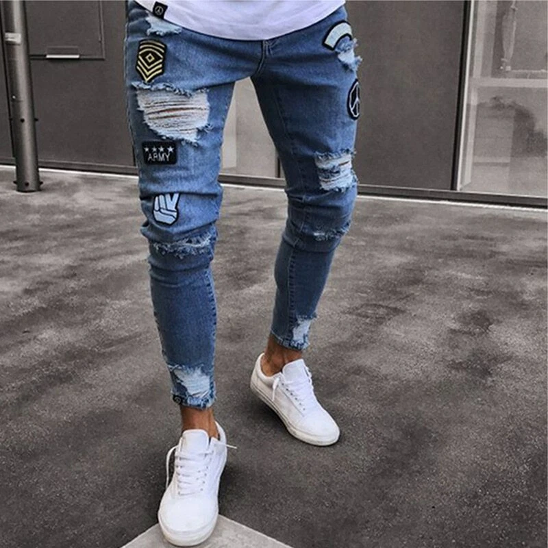 Jeans De Moda Pantalon Para Hombre Pantalones Mezclilla Calzones Calzas  VaqueroS