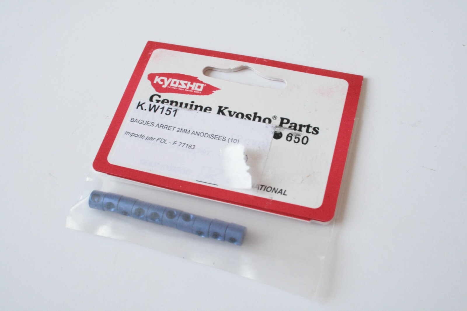 Kyosho Blue Aluminium 2mm Hole Linkage Stopper (Collet) - W0151