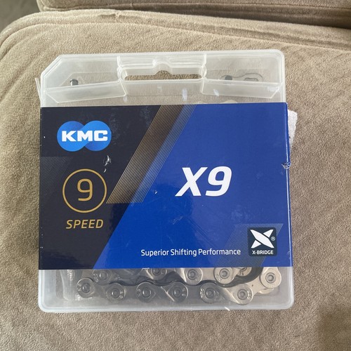 KMC Chain X9 Silver / Gold 114 Links 9 Speed MTB Mountain Bike Road Bicycle X9 - 第 1/3 張圖片
