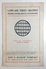 Edward E Buhler Company Lawn Street Gratings Catalog NY Frames Manhole Covers