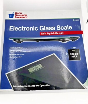 Good Neighbor Pharmacy Digital NWT Weight Glass Scale (438 lbs Weight Capacity)