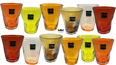 CTM Comtesse - Samoa - Wassergläser h cm 10 - Farben - sortiert 12 Stück