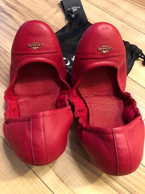 coach foldable ballet flats