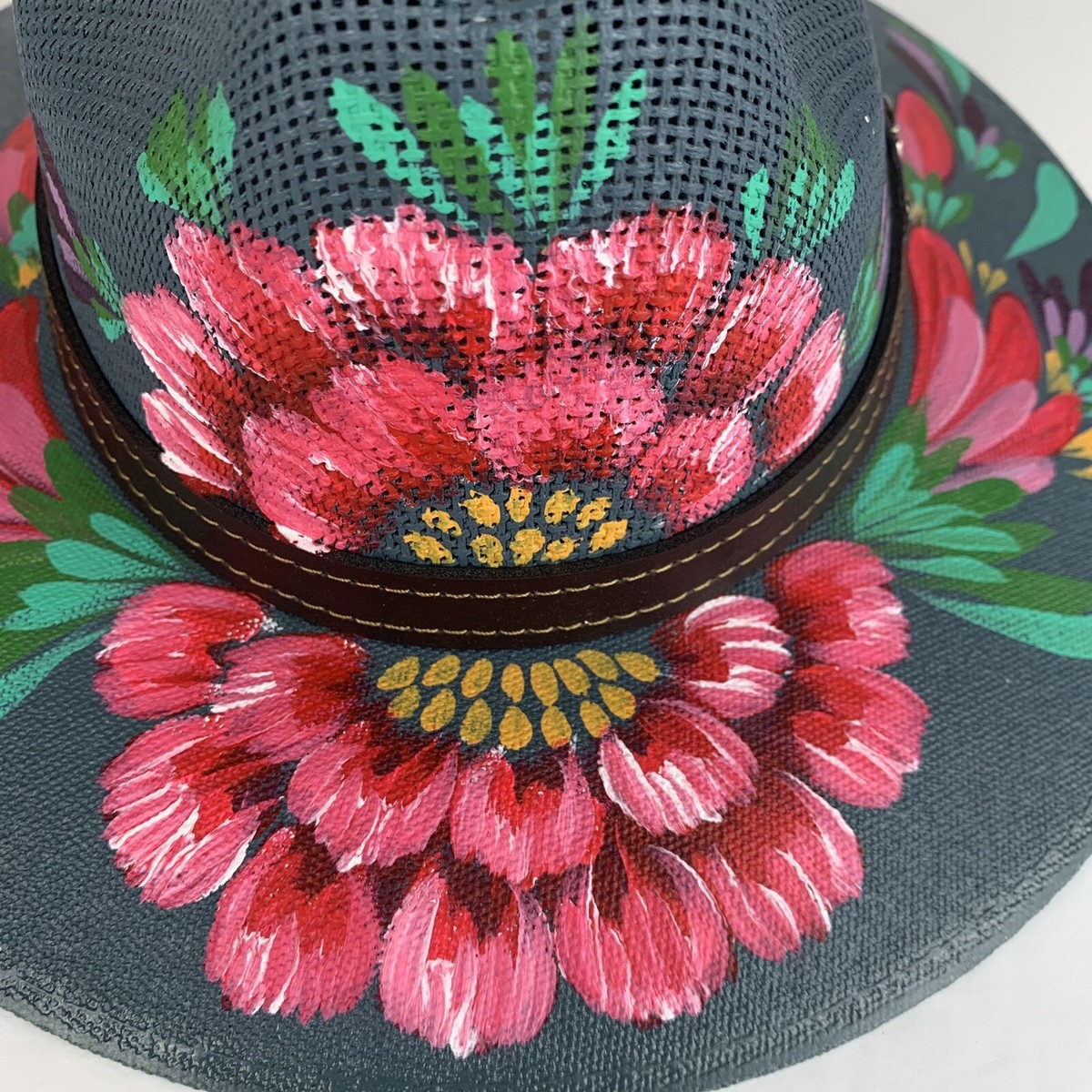 Beristain Fedora Style Hand Painted Mexican Hat Sombrero 