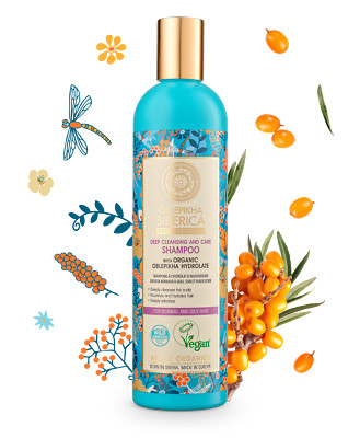 Natura Siberica Oblepikha Shampoo for Normal And Oily Hair, 400 ml