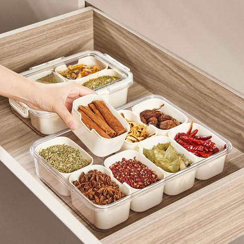 Divided Serving Tray with Lid and Handle Snackle Box Charcuterie Container DX - Picture 16 of 21