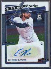 2019 Donruss Optic Signature Series Eric Haase Auto Cleveland Indians