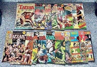 Tarzan of the Apes DC 17 Lot! Key 1st Issue Origin Tarzan 1972-1974. VG ...