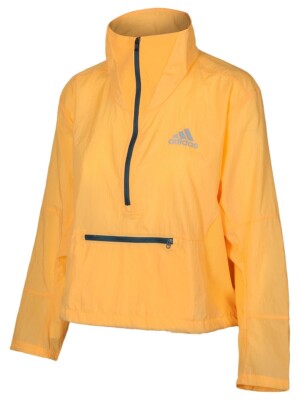 NWT Women’s Adidas Adapt Running Jacket Hazy Orange size Small GN1903 MSRP  $75