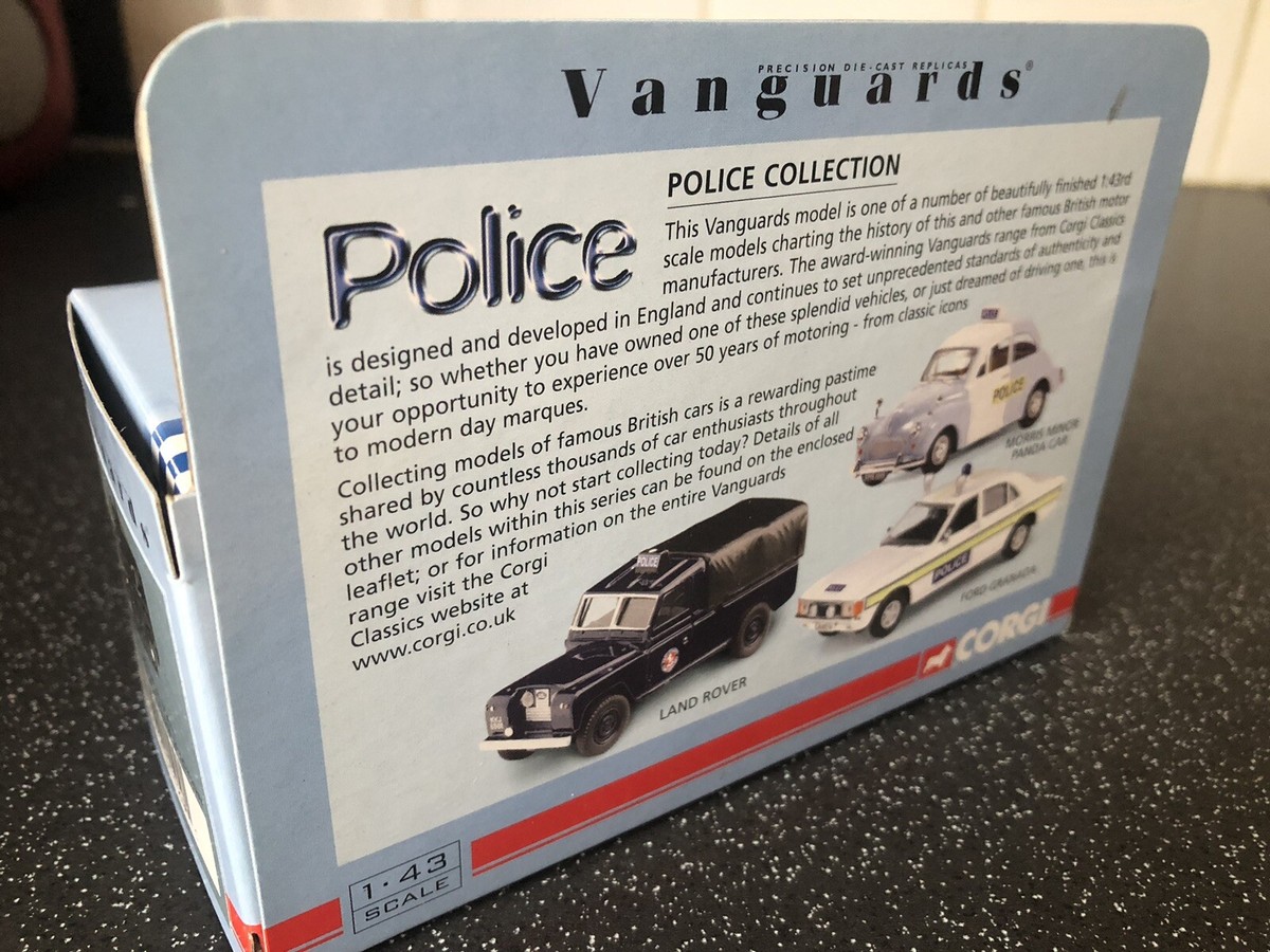 Corgi Vanguards - Morris Minor Van Police Cardiff Dog Section - échelle 1/43, Réf. VA01124 - Occasion En Boîte
