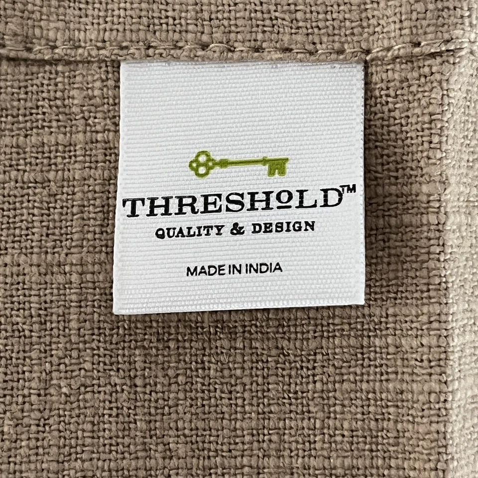 Threshold Cotton Dining Dinner Napkins Solid Camel Brown Tan Set of 4 - Image 3 of 4