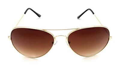 Generic Men's Women's Aviator Sunglasses Dark Brown Gradient Sunglasses Shades