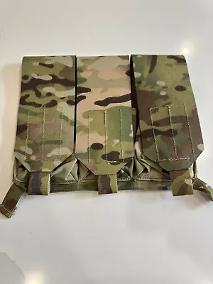 LONDON BRIDGE TRADING LBT-2878A Triple 5.56 Hook & Loop Mag Pouch Multicam Placard London Bridge