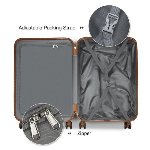 🔥KONO 6PCS Suitcase Set Carry On Hardside Luggage with TSA Lock Spinner Wheel - Picture 7 of 62