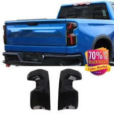 Rear Taillight Lamp Cover Trim Accessories For Chevrolet Silverado 19+ Blackened