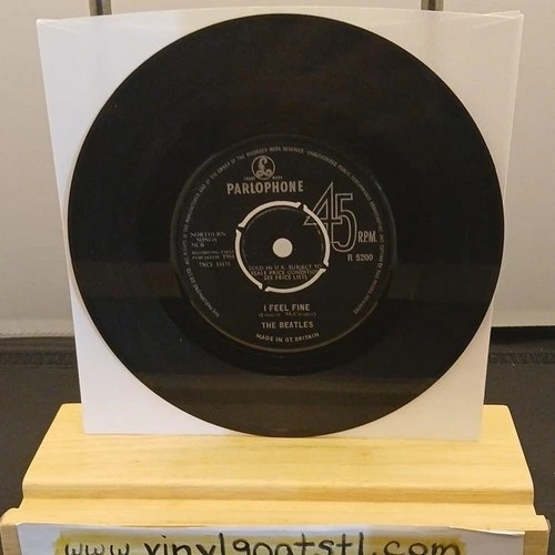 The Beatles Parlophone 7" Vinyl I Feel Fine/She's A Woman Single 45 RPM 1964
