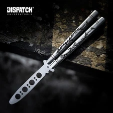 Butterfly Trainer Training Dull Tool Orange Metal knife Practice