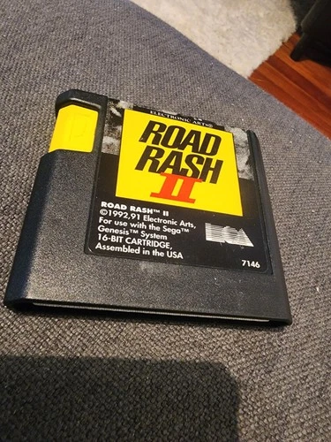 SEGA GENESIS GAME ROAD RASH II CARTRIDGE ONLY VINTAGE CART *TESTED*