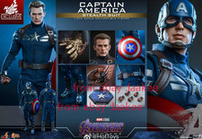 Perfect Hottoys 1/6 MMS607 Captain America Action Figure In Stock Collectibles