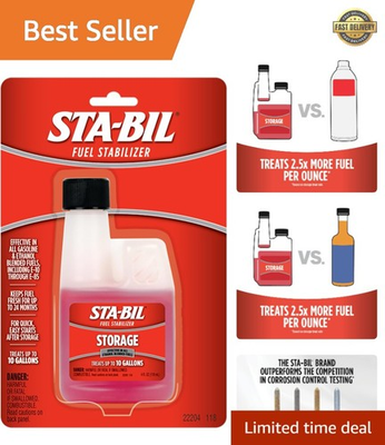 #ad 4 fl. oz. Fuel Stabilizer for Quick Starts Effective in All Gasoline Types $13.98