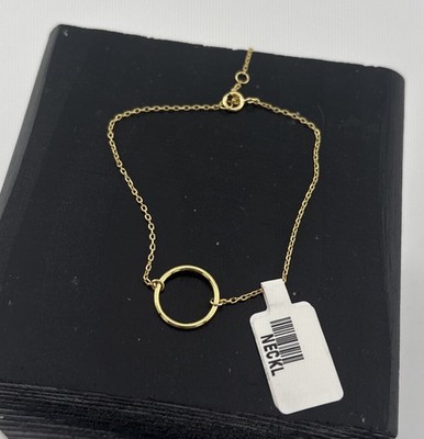 NWT Delicate Gold Chain Bracelet 6  Long 1  Extender With Gift Bag