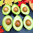 3 Pcs Fake Green Avocados Realistic Dining Table Artificial Fruit Faux