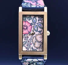 The Metropolitan Museum Of Art Watch Women The Met #2 Gold Tone Tank NEW BATTERY